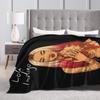 Warm Soft BlanketKids Adult Airplane Travel L-Lolas Indigos Cartoon Art Throw Blanket Flannel Bedspread For Home Decor Bed Cover