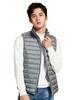 Ultralight Down Cold Lightweight Puffer Compact MD107 Men's Vest, Warm, Weather, Vest, Storage, (JP, Alphabet, XL, Gray)