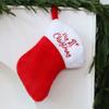 Wool Ball Christmas Hat Plush Xmas Cap Christmas Holiday Gift Hat sock Set  Infant Baby