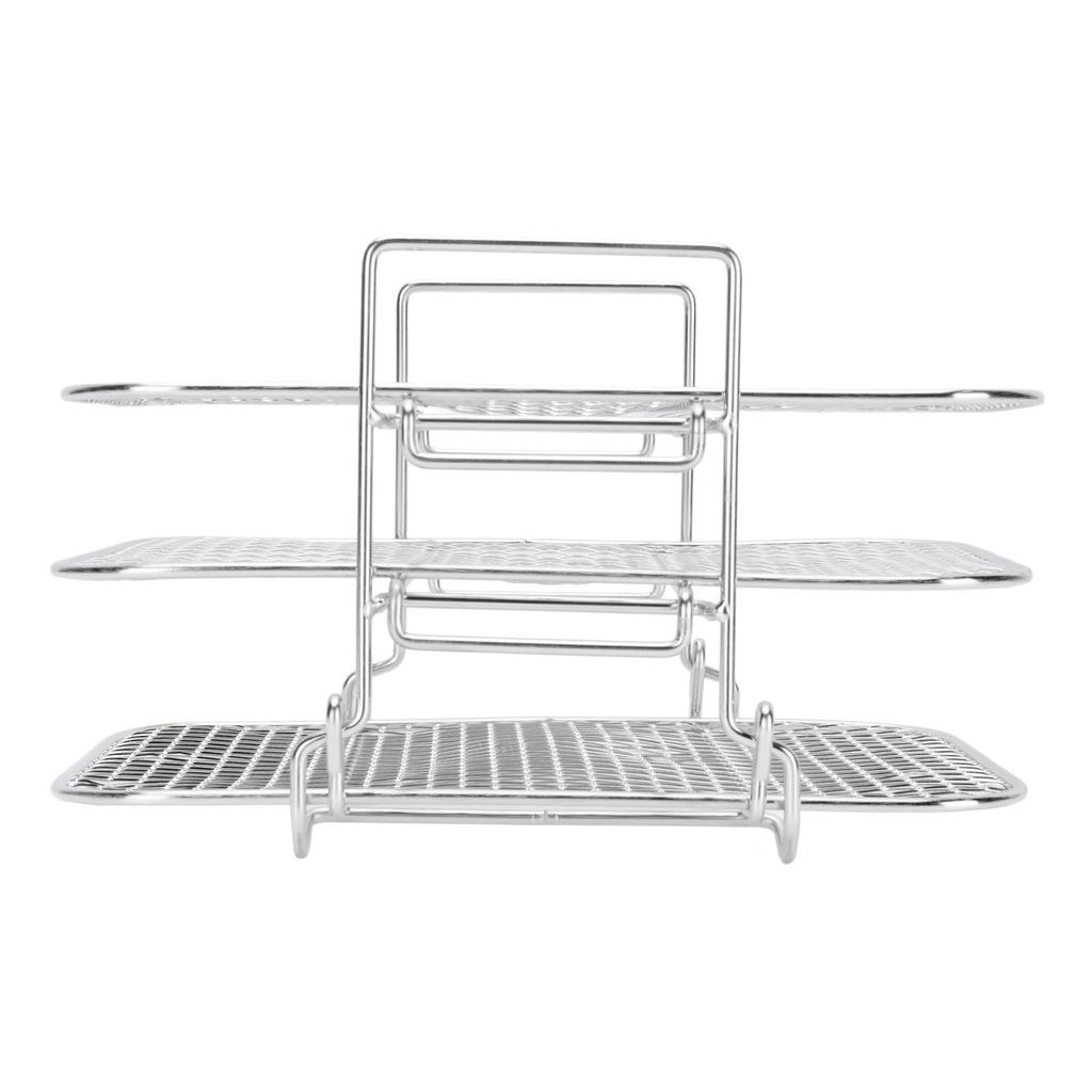 3-ярусная решетка для фритюрницы из нержавеющей стали 304, решетка для дегидратора, многоярусная решетка для гриля, можно мыть в посудомоечной машине, съемные аксессуары для фритюрницы