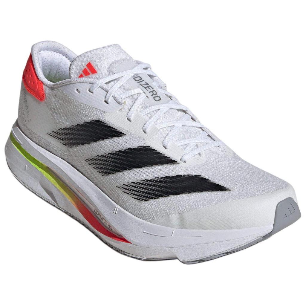 Adidas Adizero SL2 Белый Черный Lucid Красный Унисекс Кроссовки Cloud-White Core-Black JS1181