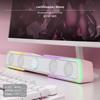 BT-подключение Настольный стереодинамик, RGB Игровой саундбар, подключение/Универсальная последовательная шина Розовый