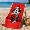 Soccer Team Crest Design Printed Microfiber Beach Towel, Soft And Absorbent, Quick-Dry, Ideal for Summer Travel, Beach Essential, Swimming Pool