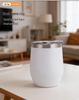 Яйцевидная чашка 12 унций: Двустенная вакуумная чашка для красного вина Swig U-образной формы из нержавеющей стали с покрытием из распыляемой краски. Индивидуальная.