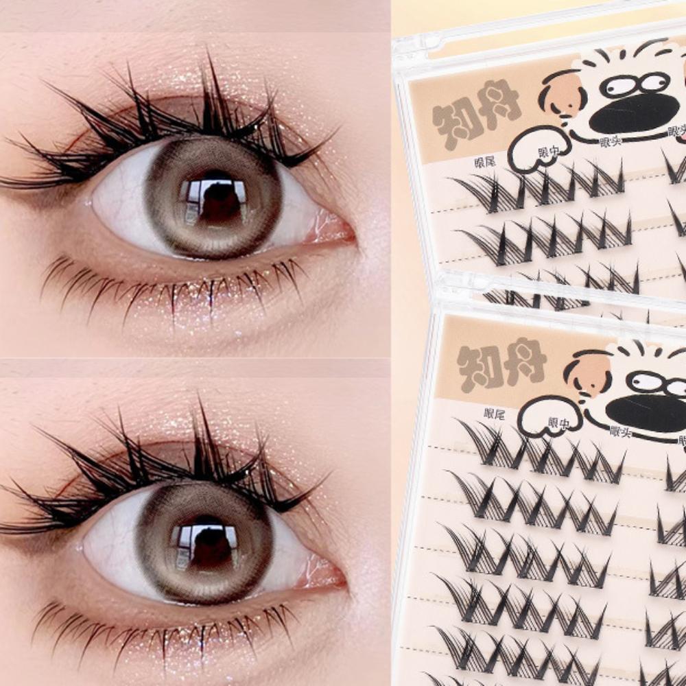 DIY Self-adhesive Lash Clusters Reusable False Eyelash Clusters Cute Adhesive False Eyelashes Lady
