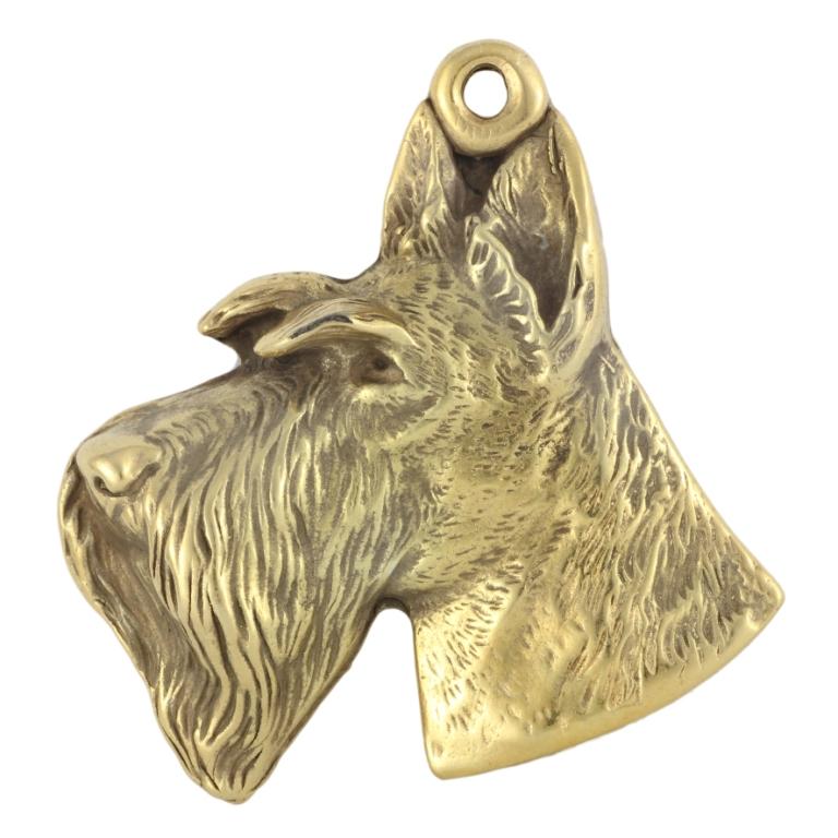 Scottish terrier, Aberdeen Terrier, Scottie - necklace with a dog in a gift box, gold-plated pendant for a dog lover, striking jewelry by Art-Dog