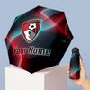 Bournemouth Football Manual Five Fold 8 Rib Umbrella Support Custom Text, Lightweight Travel Umbrella