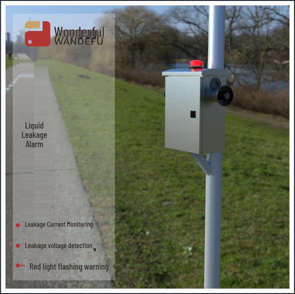 WDF-LDBJ1 Liquid Leak Alarm: Essential for Protecting Outdoor Electrical Boxes During Rainy Seasons.