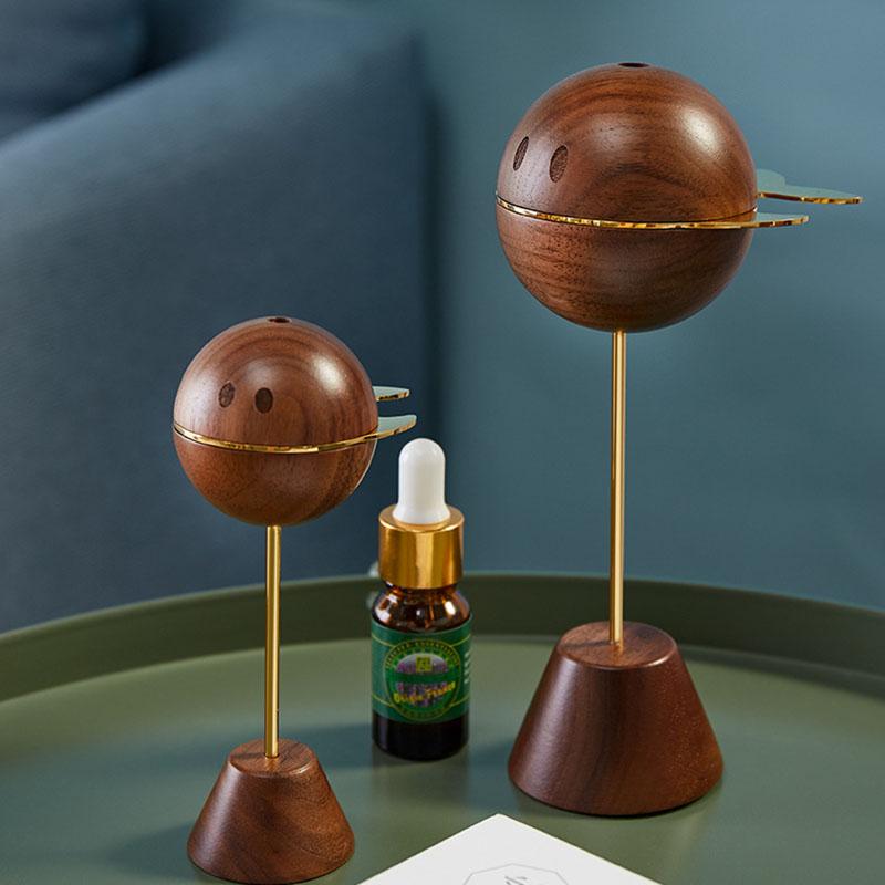 Древесный диффузор эфирного масла Amgoth, медленно летучее деревянное ароматическое эфирное масло для сна, автомобильный диффузор для ароматерапии, декор