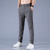 Spring And Summer Men'S Casual Pants, Elastic Light Business Shorts, Slim Fit Trend, Elastic Waist Long Pants