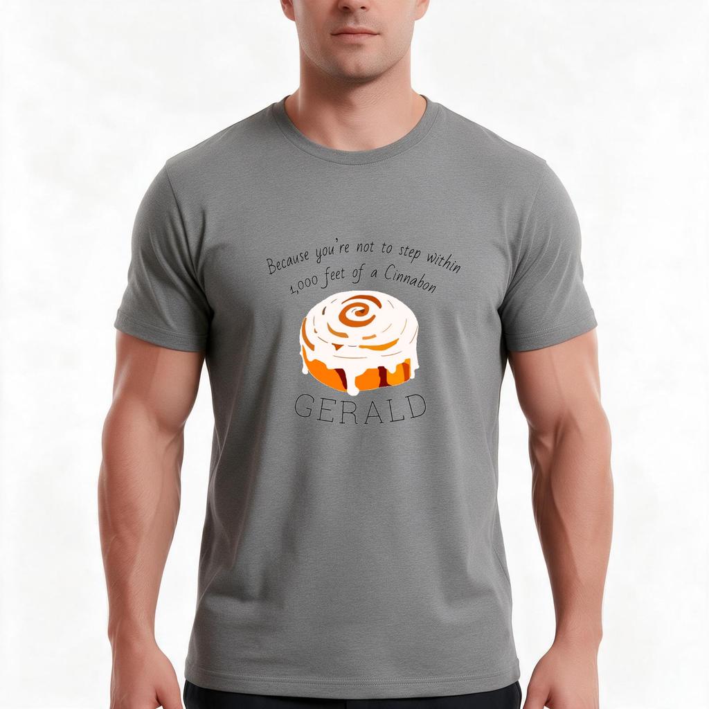 Black Friday Geralds Cinnabon Tshirt Summer Casual Cotton Tee Oversized Streetwear Tops Vintage Graphic Print