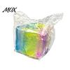 Kneading Stress Reliever Rainbow Ice Cube Squeeze Ball, Transparent Jelly Fidget Toy Gradient for Anxiety Relief, Soft TPR Decompression Kids