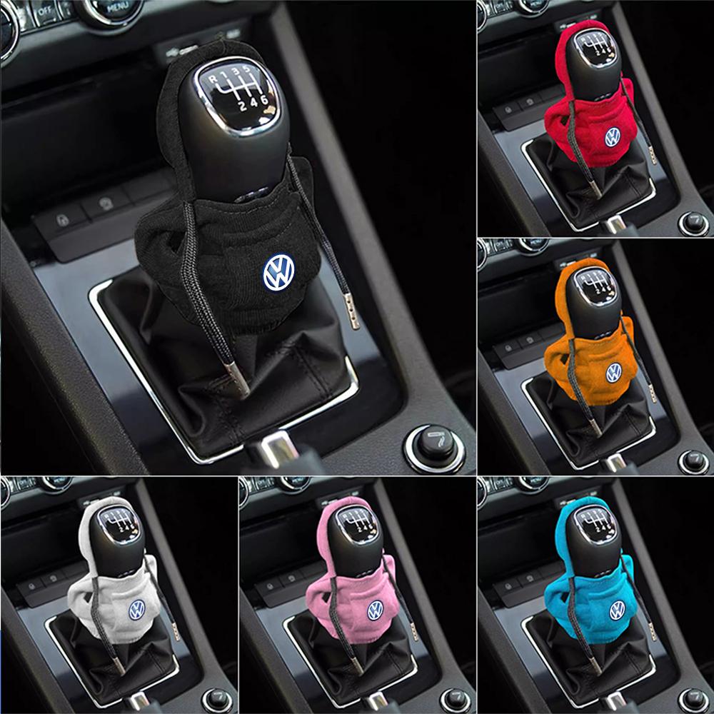 BAD1 1pc Hoodie Handle Creative Car gear lever hoodie Shift Lever Cover Styling For VW Rline Golf GTI GTD Hub Cap Auto Accessories