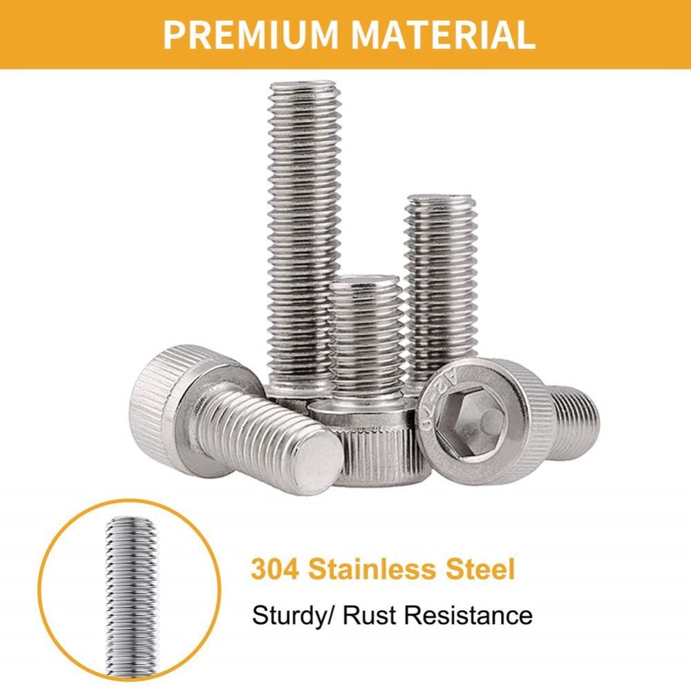 Набор метрических винтов 340 шт. 5/6/8/10/12/14/16/18/20 мм Винты M3 Ремонт мотоциклов и велосипедов