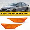 For HONDA CIVIC 2016 2017 2018    FC1 34350-TET-H01 34300-TET-H01Marker Turn Signal Light Fender Side Leaf Lamp 2pcs