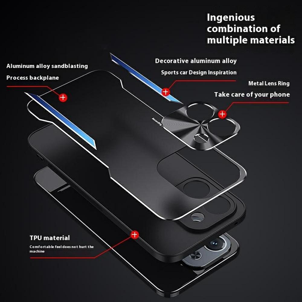 For Honor X70i Case Aluminum Alloy+TPU Shockproof Phone Cover