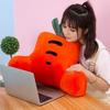 Waist Cushion with Arm Support Cartoon Plush Throw Pillow Stuffed Waist Pillow Back Cushion for Sofa Bed Couch Office Chair