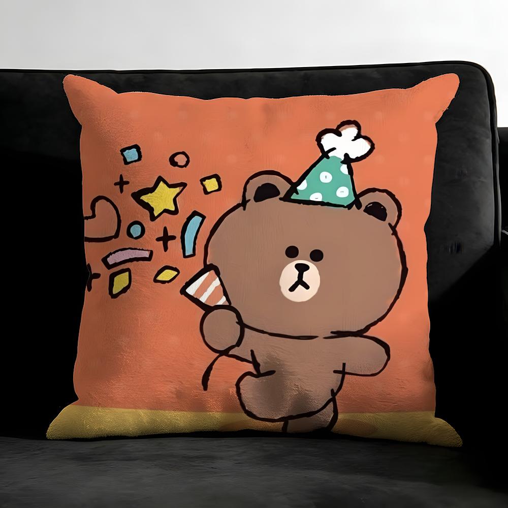 BBEOWN Cartoon Cushion Cover Pillowcase Ultra Soft Skin Friendly Fabric Cloud Like Comfort Concealed Zipper
