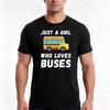 Kids School Bus Costume Just A Girl Who Loves Buses Tshirt Summer Casual Cotton Tee Oversized Streetwear Tops 100 Cotton