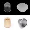 Modern 10mm Opening Hole Glass Lamp Shade Replacement, Amber Grey 1cm Small Hole Lamp Cover for Table Desk Lamp or Floor Lights