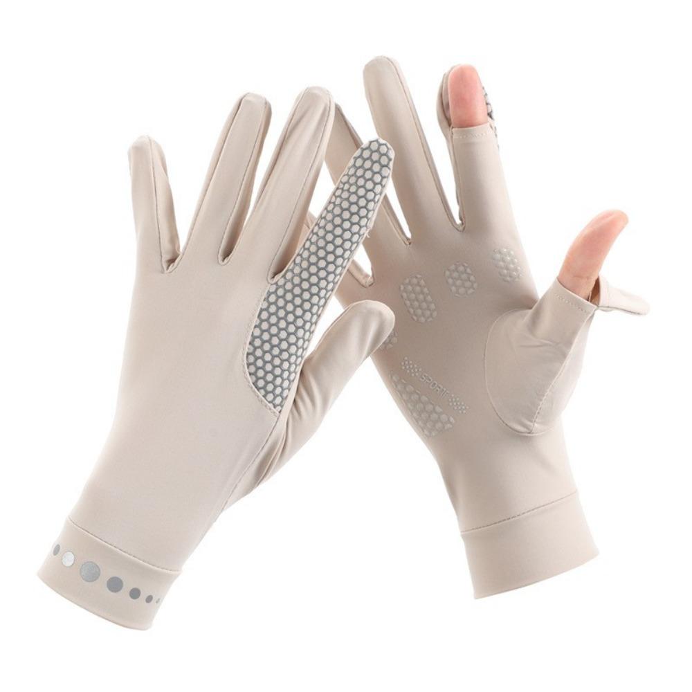 Thin Ice Silk Gloves Elastic Non Slip UV Protection Gloves Breathable Touch Screen Summer Sun Gloves Sports Cycling Driving
