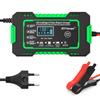 12V/6A Car Battery Charger Touch Screen Full Automatic Pulse Repair for Motorcycle Moto Lead Acid AGM Gel VRLA Smart Fast Power Charging