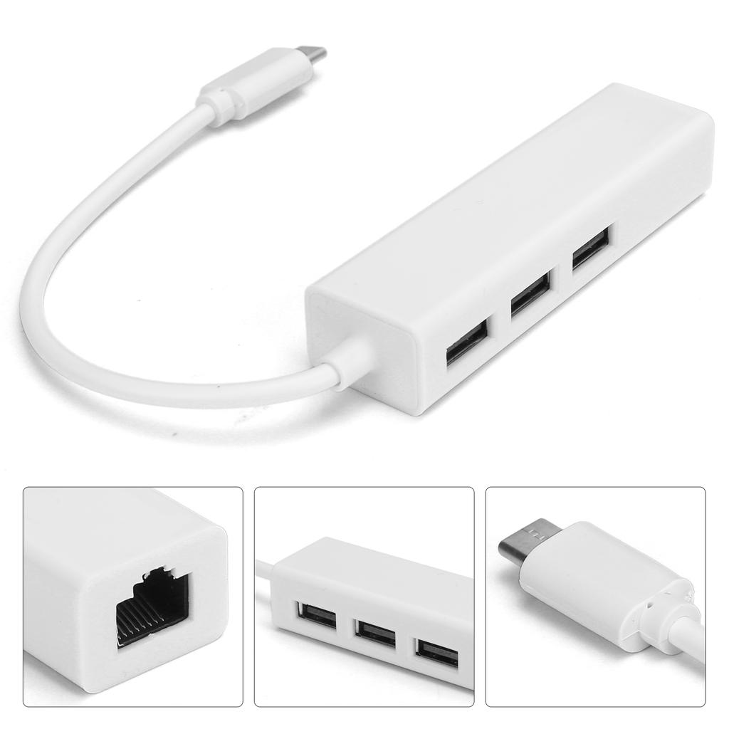 Адаптер Ethernet RJ45 Type C на USB 2.0 Сеть 100M Аксессуар для WIN XP78OS XUSB 2.0 с