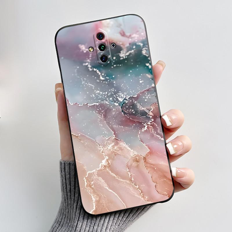 For ZTE Nubia Play 5G NX651J Case Cute Heart Rabbit Black Soft Silicone Shockproof Back Cover For Nubia RedMagic 5G Lite Casing