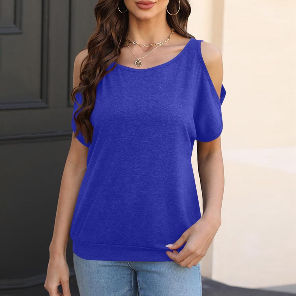 Женская мода, однотонный свободный повседневный топ без бретелек с круглым вырезом