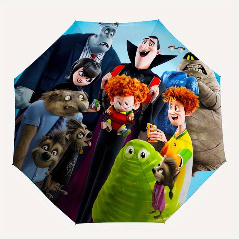 1pc Vampire Family, Monster Friends Themed High-quality Umbrella,Automatic Opening and Closing Umbrella,Multi-functional Umbrella G0811271