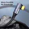 90 Degree Mobile Phone Laptop PD 240W 48V 5A USB C Fast Charging Cable Type-C Data Cord