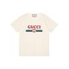 (WMNS) Gucci Оверсайз Короткий Рукав С Вышивкой Букв Логотипа Для Белых Женщин 492347-XJARM-7136