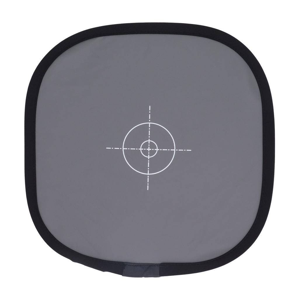 Camera Focus Board 30CM 18percent Exposure Gray Reflectance Reflector Double Sided Foldable with Carry Pouch White