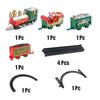 Christmas Electric Train Set for Children Electric Railway Train Set Battery Powered Santa Train Party Home Xmas Tree