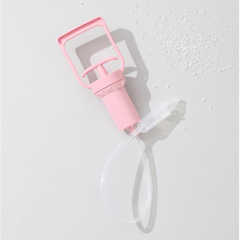 Manual Baby Nose Aspirator Hand Suction Device with Powerful Extraction Non Electric Compact Design for Infant Toddler Nasal Care