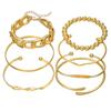 Geometric Alloy Chain Bracelets Set For Women With Electroplated Finish Perfect For Travel Gift