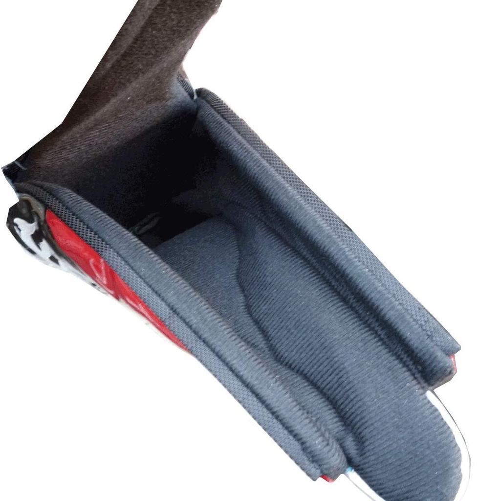 Magnetic Skull Golf Headcover for Drivers (460cc) (Black/Red)