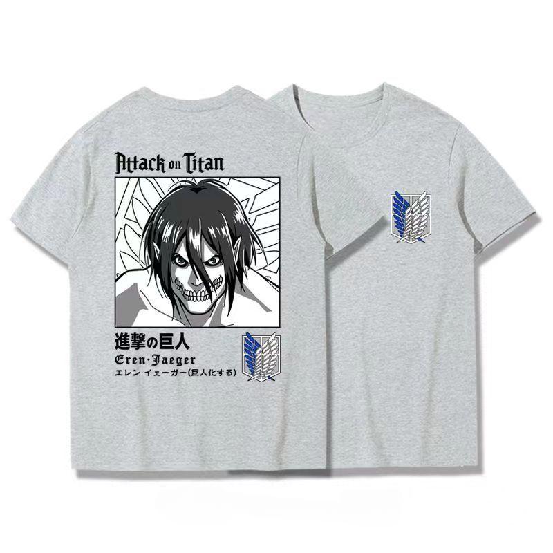 Japanese Anime T Shirt Scouting Legion Clothes Shingeki No Kyojin Tee Shirt Attack On Titan Giant Short-sleeve T-shir Men Women