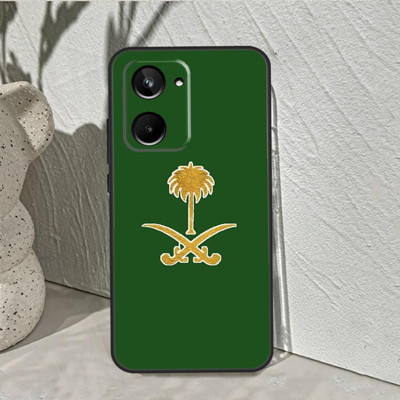 Флаг Королевства Саудовская Аравия Для Realme GT7 Pro GT6 C67 C65 C63 C61 C55 C53 C51 C35 C71 C75 10 11 12 13 14 Pro Plus Чехол