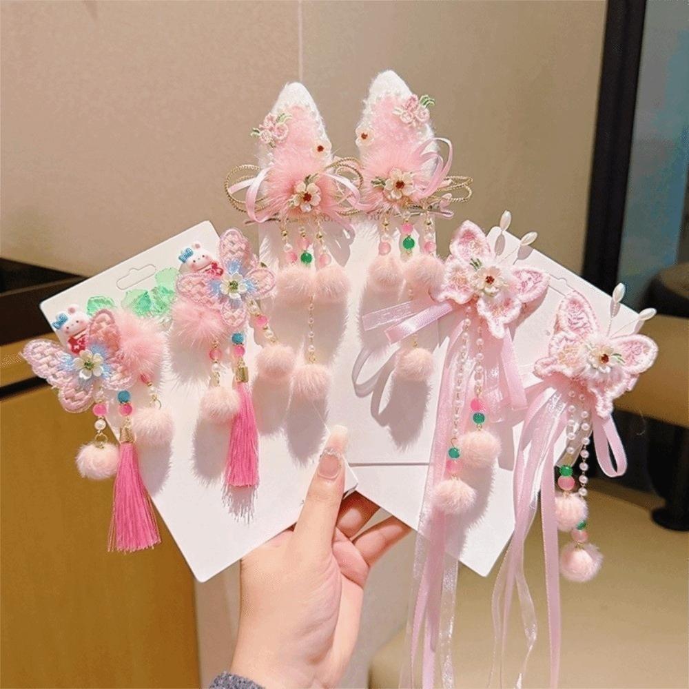 Elegant Tassel Hairpin Cute New Year Hair Accessory Traditional Chinese Hair Clip Cosplay Events