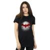 DC Comics Womens/Ladies Batman Logo Wall Cotton Boyfriend T-Shirt