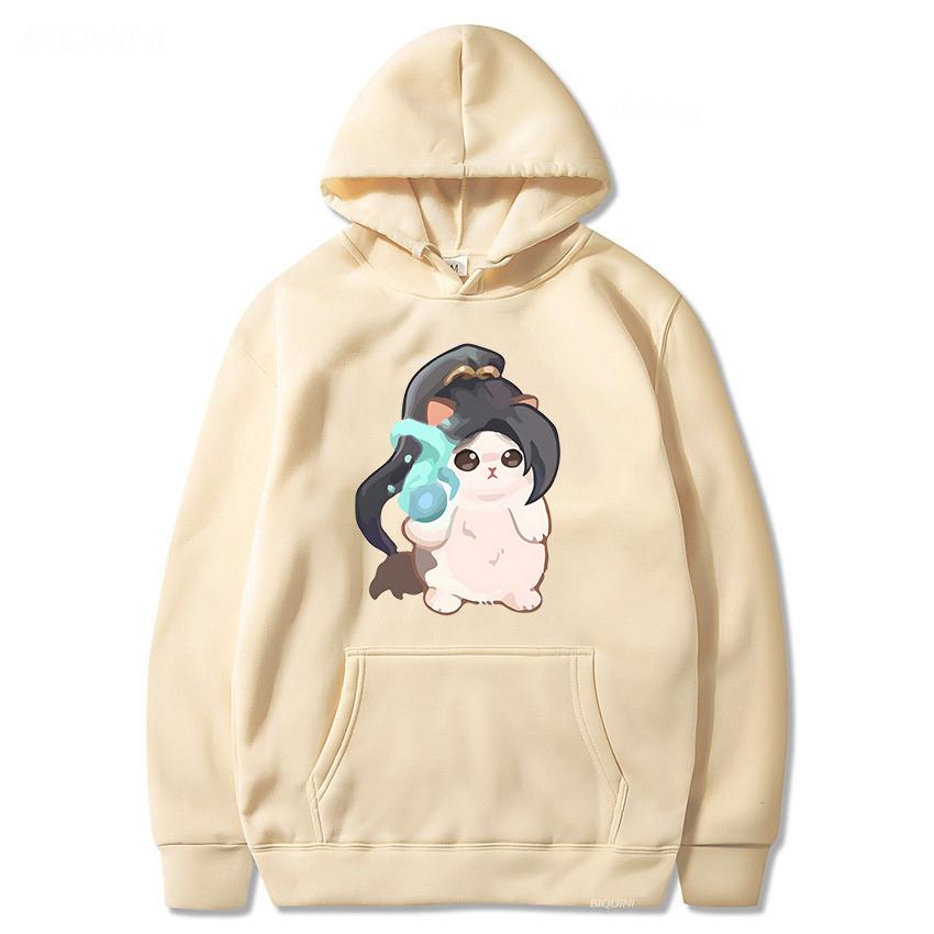 VALORANT Sage Hoodie Streetwear Sweatshirts Unisex and Unisex Cat Cute Print Tops Tracksuit Unisex Students Anime Clothes