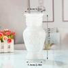 Gradient Glass Vase with Geometric Faceted Design Flower Vase for Wedding Centerpiece Arrangements Home Office Decor Floreros