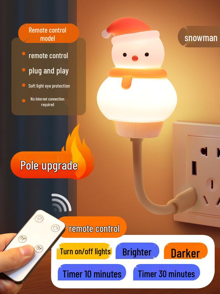 Voice-Activated Smart Night Light for Bedroom, Bedside, and Kids' Room