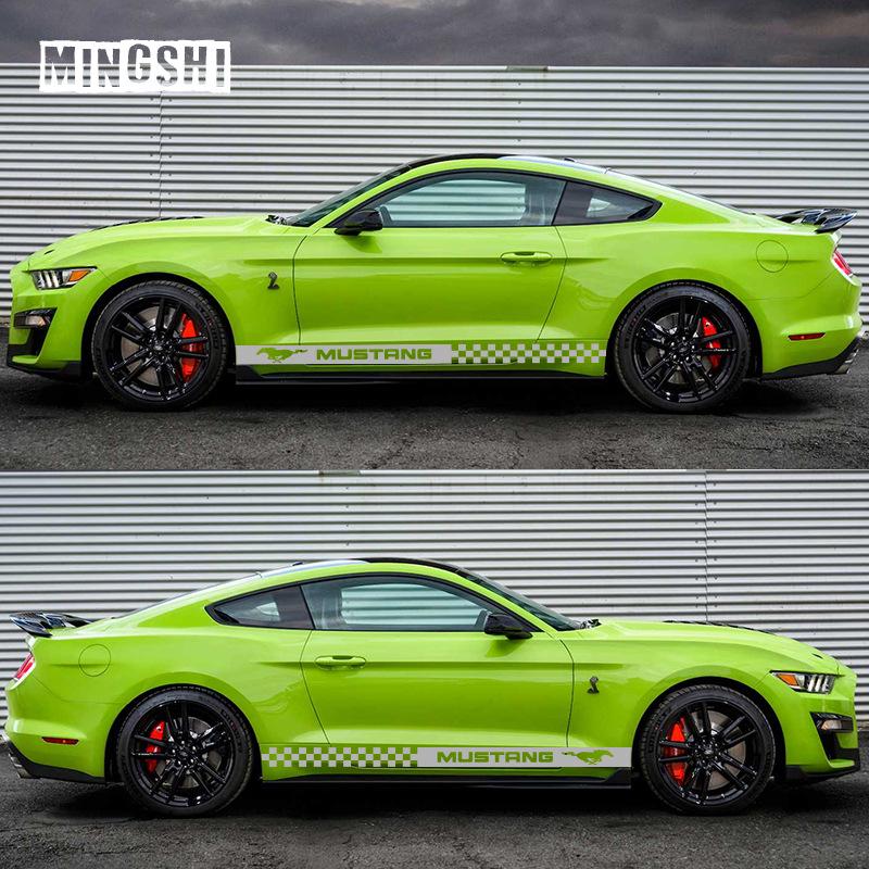 Ford Mustang Side Skirt Stripe Decoration - GT Edition Car Sticker