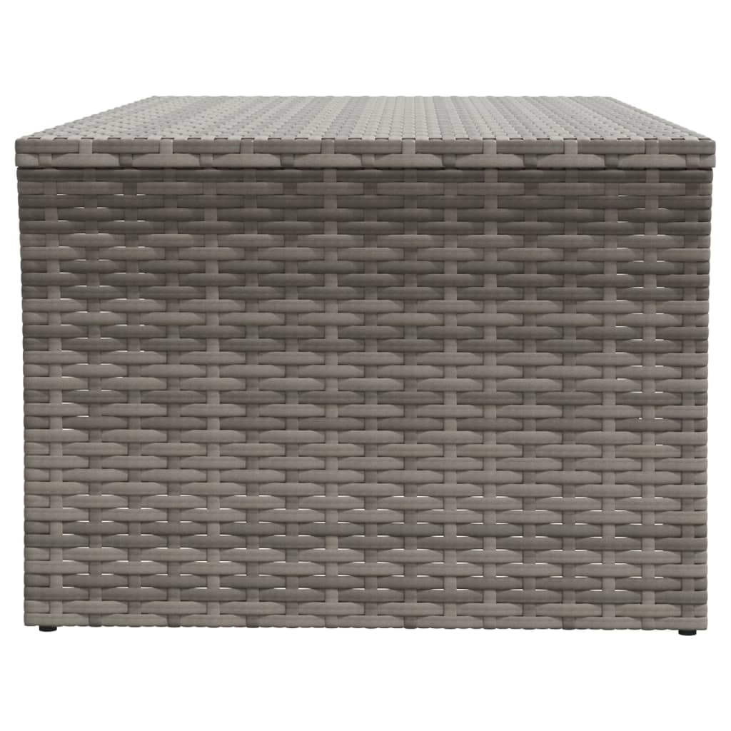 Coffee Table Gray 100x50x40 cm Poly Rattan