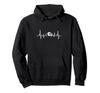 Heartbeat Track Pool Billiard Player Billiard Cue Sports Hoodie