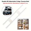 Adjustable Fridge Tension Rods - Double RV Design, 40.64cm To 71.12cm Range, Spring-Supported, No-Drill Installation