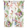 Тюлевые оконные шторы с дикими экзотическими птицами и цветами для гостиной, прозрачная занавеска из пряжи для спальни, кухни, драпировка, декор