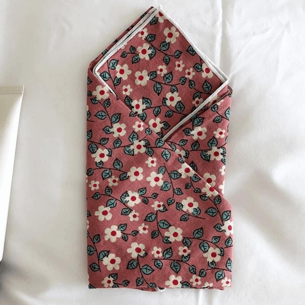 Wraps Female Shawl Cotton Linen Small Square Scarf Printed Scarf Korean Style Scarves Silk Scarf